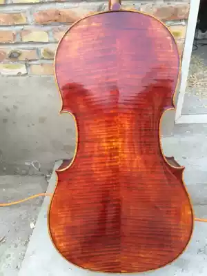 Oily paint handmade cello Antique cello Beautiful tiger pattern cello Domestic old material cello