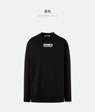 TIGER TIGER ONITSUKA, свитер с нейтральным пуловным пулором, удобный универсальный топ, 2183A796