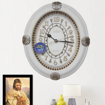 Clock and clock living room personality creative fashion modern simple atmosphere European pastoral wall clock retro silent clock