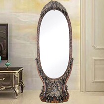 European-style dressing mirror living room mirror resin dressing mirror resin full-body mirror floor mirror fashion creative dressing mirror