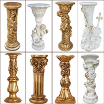 Living room European pot stand Roman column idyllic American green flower stand Shelf shelf balcony phone stand