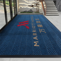 Shanixiu high-end hotel welcome carpet custom logo company commercial large floor mat door mat pattern custom size