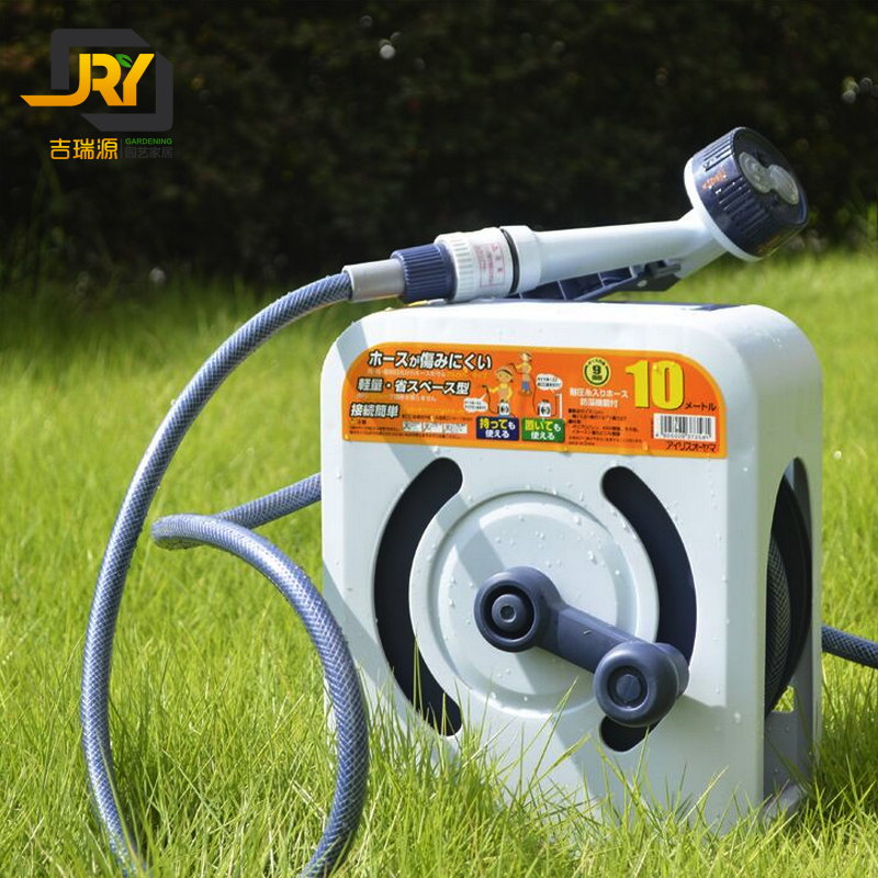 Alice water pipe truck set IRIS 10 meters fully enclosed hose box type white sprinkler irrigation watering flower washing