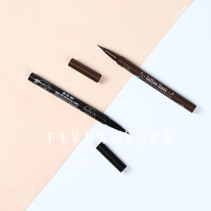 Cừu nhỏ kat von d eyeliner KVD xe tai nạn bút kẻ mắt hình xăm màu đen nâu không thấm nước - Bút kẻ mắt bút kẻ eyeliner