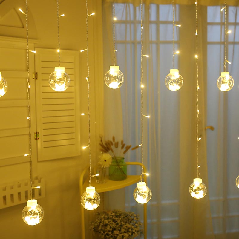 Wedding LED festoons Lights Flashing Lights String windows Wedding Room Straight Podcast room Decorative Light Curtains Light for May Lights Wedding Lamps
