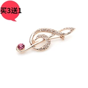 Đặc biệt hàng ngày] thời trang nhạc trâm pin pin khí hoa phụ kiện TÌNH YÊU kim cương đầy đủ