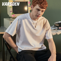 Varsden Walsdan 2022 New Short Sleeve T-Shirt Mens Summer Loose Tide Cotton Round Neck Loose Half Sleeves
