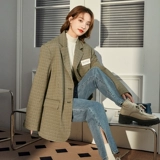 Осенний черный дизайнерский пиджак классического кроя для отдыха, в корейском стиле, тренд сезона