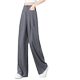 Tangshi Spring and Summer Thin Suit Pants Women's High Waist Slim Design Slim Ice Silk Cool Wide Leg Pants