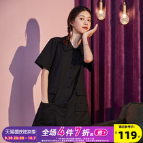 Tangshi Summer 2021 New Cargo Pocket Korean Edition Trend Slim Fit Fashion Dress Midi Style