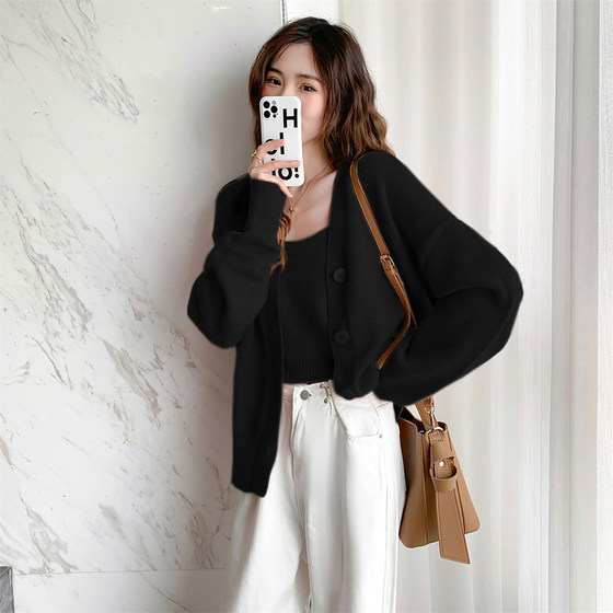 Tangshi 2023 Early Autumn New Thin Knitted Sweater Pink Gentle Style Two-piece Knitted Suit Female PO
