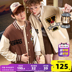 Tangshi 2024 Spring New Couple Jacket Baseball suit for Men and Women Maillard Loose American Baseball Collar Couple Suit