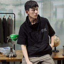 Tang Lion 2020 Summer new coat mens short sleeve trend leisure loose sports youth through