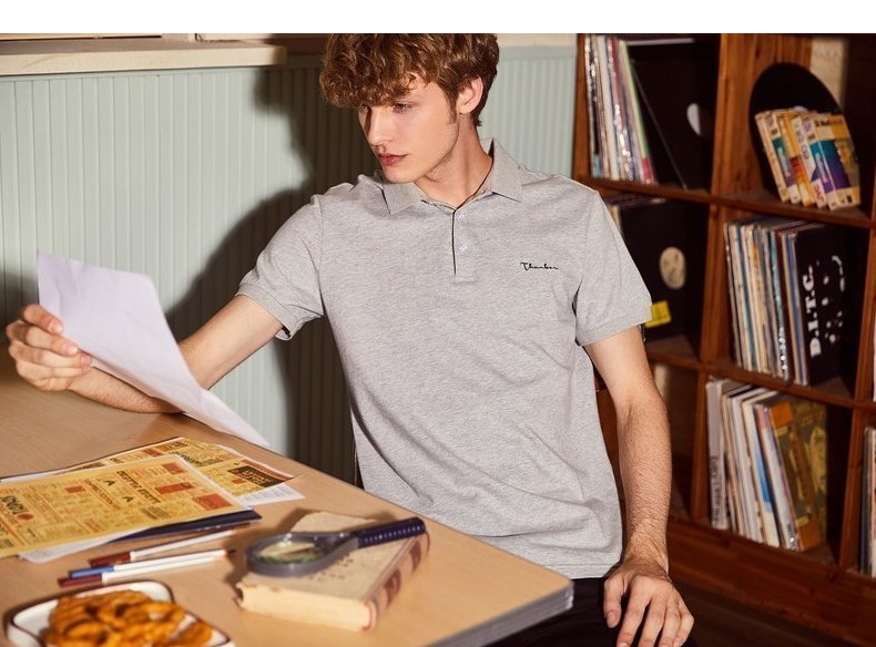 Tang sư tử áo polo nam mùa hè màu đen gió gió nhỏ Harajuku tiêu chuẩn in áo sơ mi Paul áo thun tay ngắn thương hiệu thủy triều áo polo nam đẹp