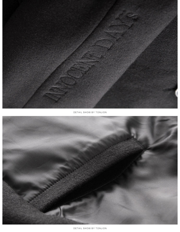 Tang sư tử mùa thu và mùa đông áo khoác len nam dài phần cashmere áo khoác ngoài vai áo gió ulzzang áo khoác nam kaki