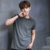 Áo thun nam Tang Shi ngắn tay 2018 hè mới tay nam nửa kín tay màu cổ tròn áo sơ mi nam Hàn Quốc áo thun nam có cổ Áo phông ngắn