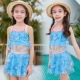 Đồ bơi bé gái học sinh tiểu học 7-9 tuổi phiên bản hàn quốc váy xẻ tà lớn công chúa thời trang áo tắm trẻ em - Bộ đồ bơi của Kid