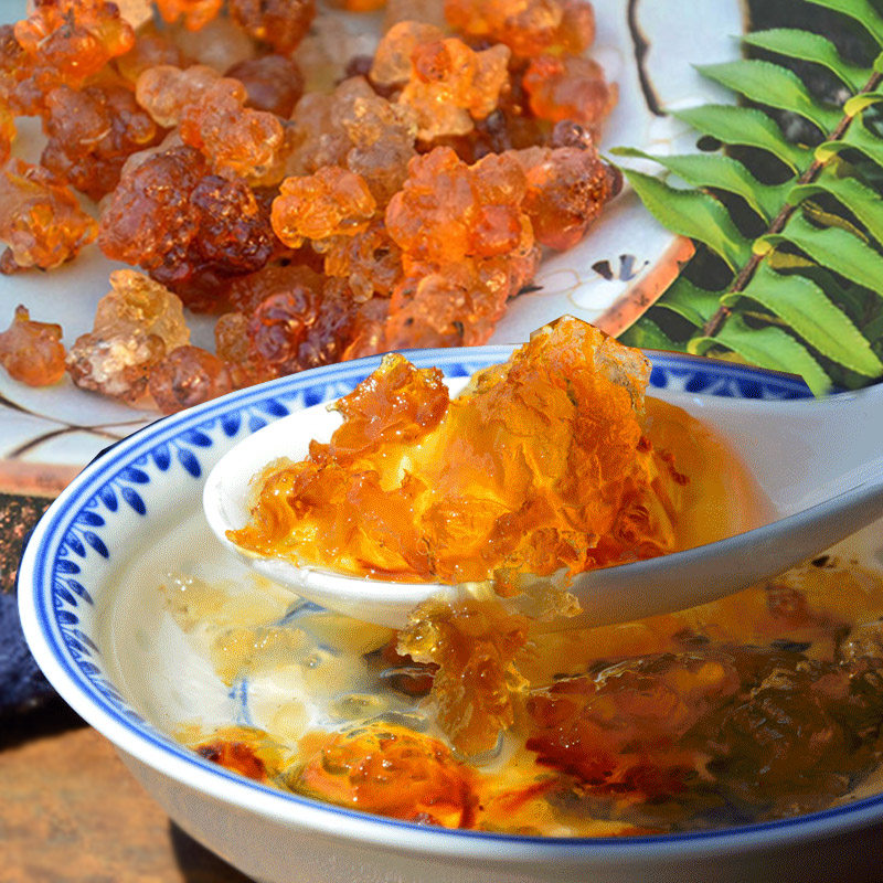 Peach gum Yunnan natural peach tears edible peach oil farmhouse with silver ear soap corner rice cooker sugar water 100 gr