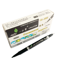 A pen black double head oily marker childrens painting Hook pen YB-4003 quick dry without fading