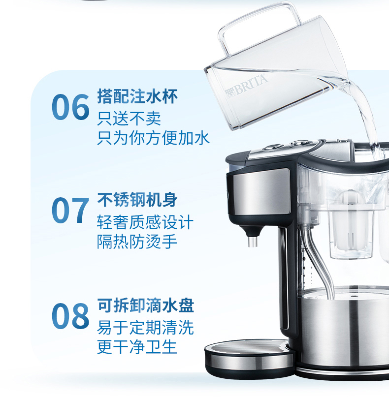 BRITA碧然德 即热净水吧+加强版滤芯7枚 图6
