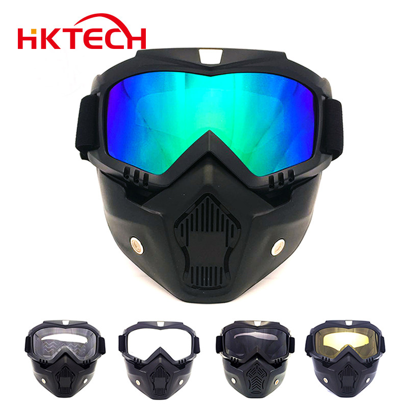 Khale Retro Goggle Cross Country Locomotive Locomotive Face Mask Goggles Outdoor Tactical Riding Anti-Wind Sand Protection Glasses