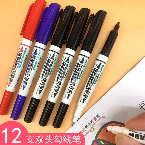 Детский лайнер, черный водонепроницаемый маркер, художественный комплект для школьников, ручная роспись, не выцветает