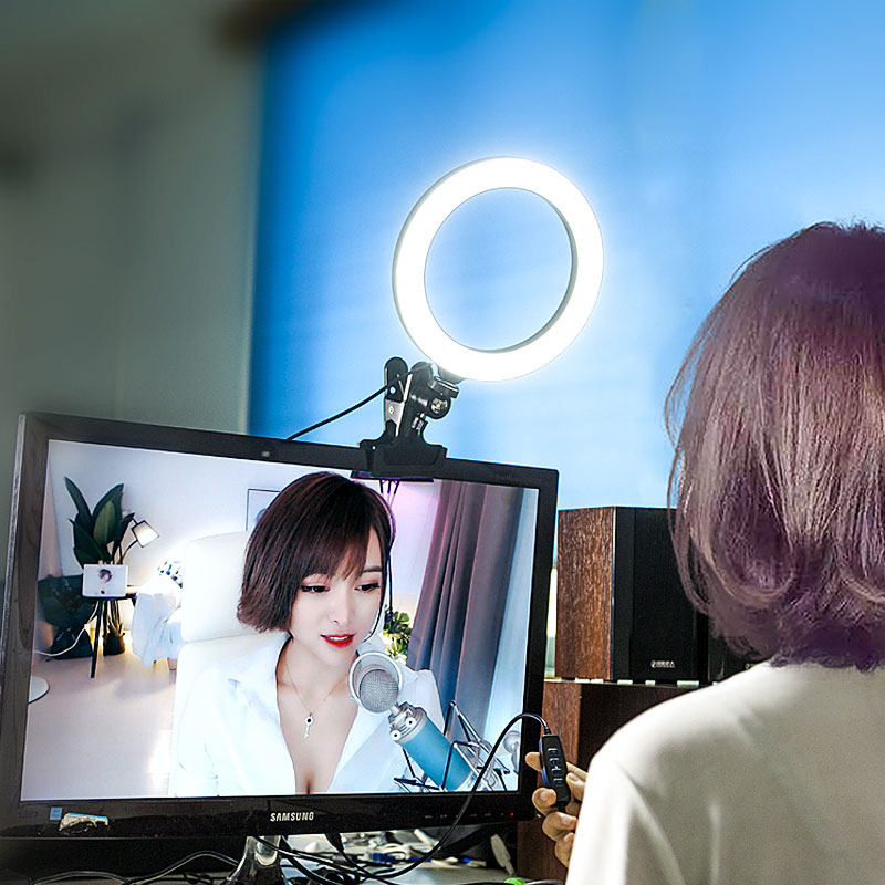 Live Tonic Light Lamp Anchor Beauty Screen Red God Room Special Photography Light Large Light Circle Ring Shaped Light Hand Light Hand Lamp Mobile Phone Photography Selfieme Small Portable Desktop Bracket