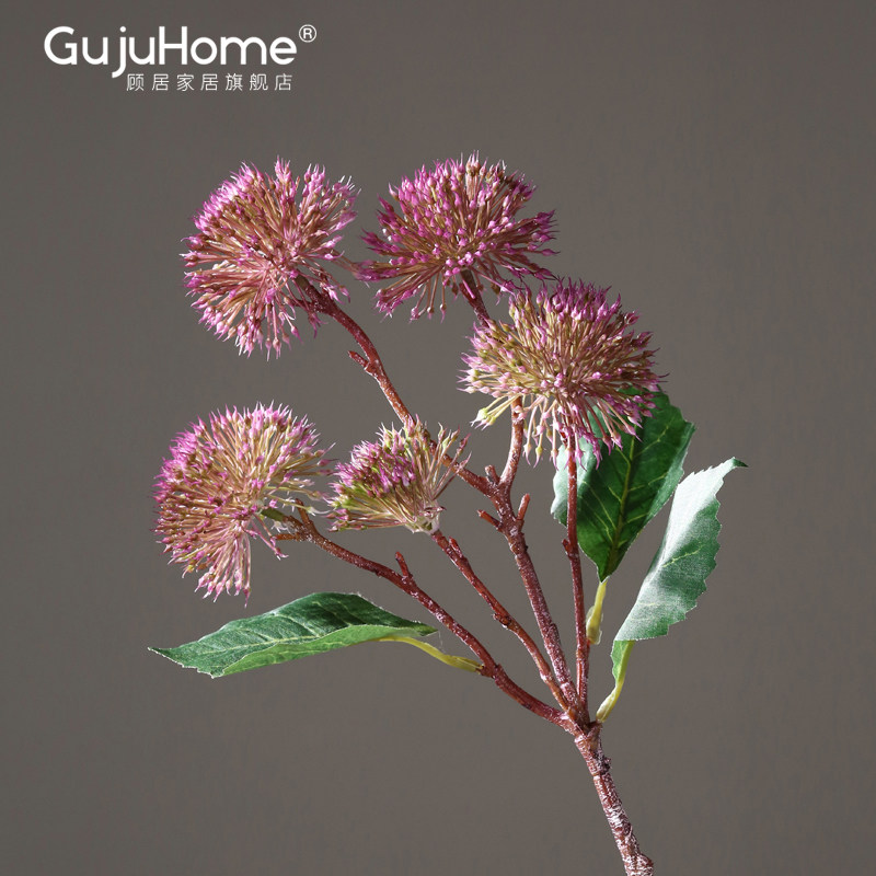 Plastic snowball flower decoration, living room, TV cabinet, table, vase decoration, silk flowers, fake dry bouquet, flower arrangement