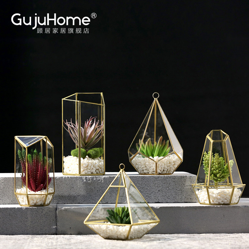 ins Nordic style living room book room furnishing clothing shop decent board room home soft decoration glass cover multi-meat swing piece