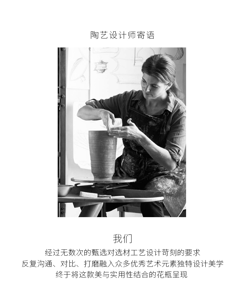New classical hand - made ceramic vase inserted dried flowers, furnishing articles, the sitting room porch decoration between example soft outfit display decorations