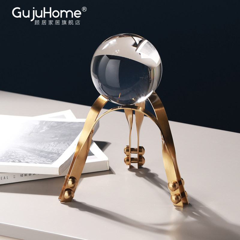 Modern light luxury crystal ball furniture cabinet TV cabinet mastersRoom creative decoration