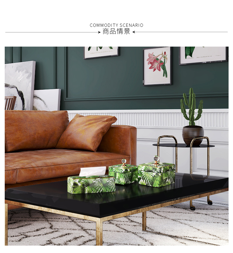 Nordic ceramic receive adornment sitting room dining - room table napkin box household decoration between example desktop soft furnishing articles