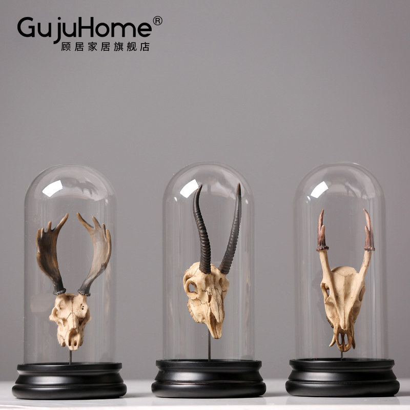 American Nordic glass cover ornaments Creative decorations Bookcases Office clothing store soft decoration display