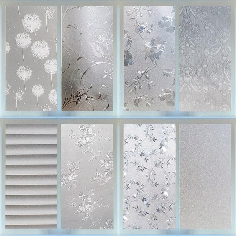 Electrostatic Glass Sticker Bathroom Window Sticker Anti-Walk Light Make-up Room Window Sticker Light Transmission Opaque Home Glass Paper