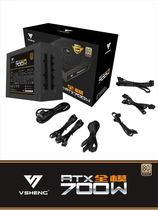 Full module rated 700W gaming computer server power supply 80PLUS bronze chassis power supply for three years