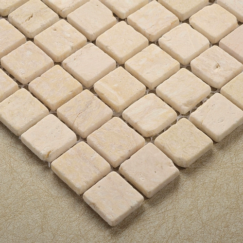 Касаро бежевый натуральный каменный пещера Стоун антикварный ретро -мозаичный плитка для ванной комнаты