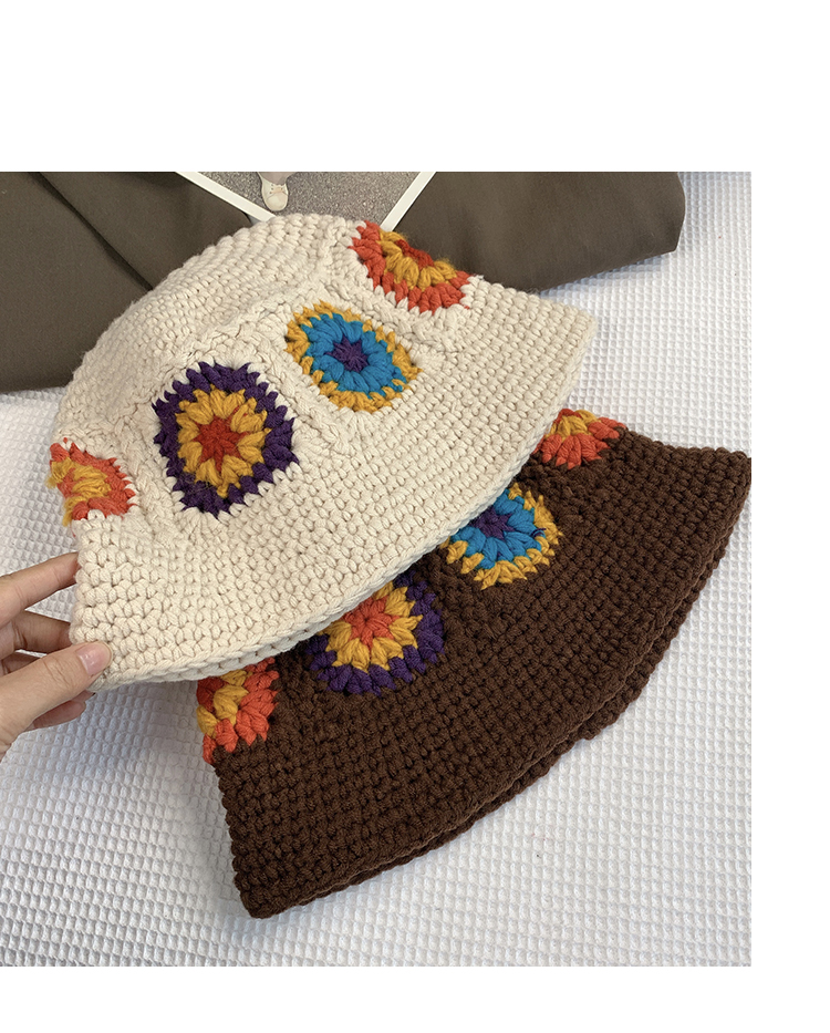 Women's Fashion Flower Handmade Wide Eaves Bucket Hat display picture 11