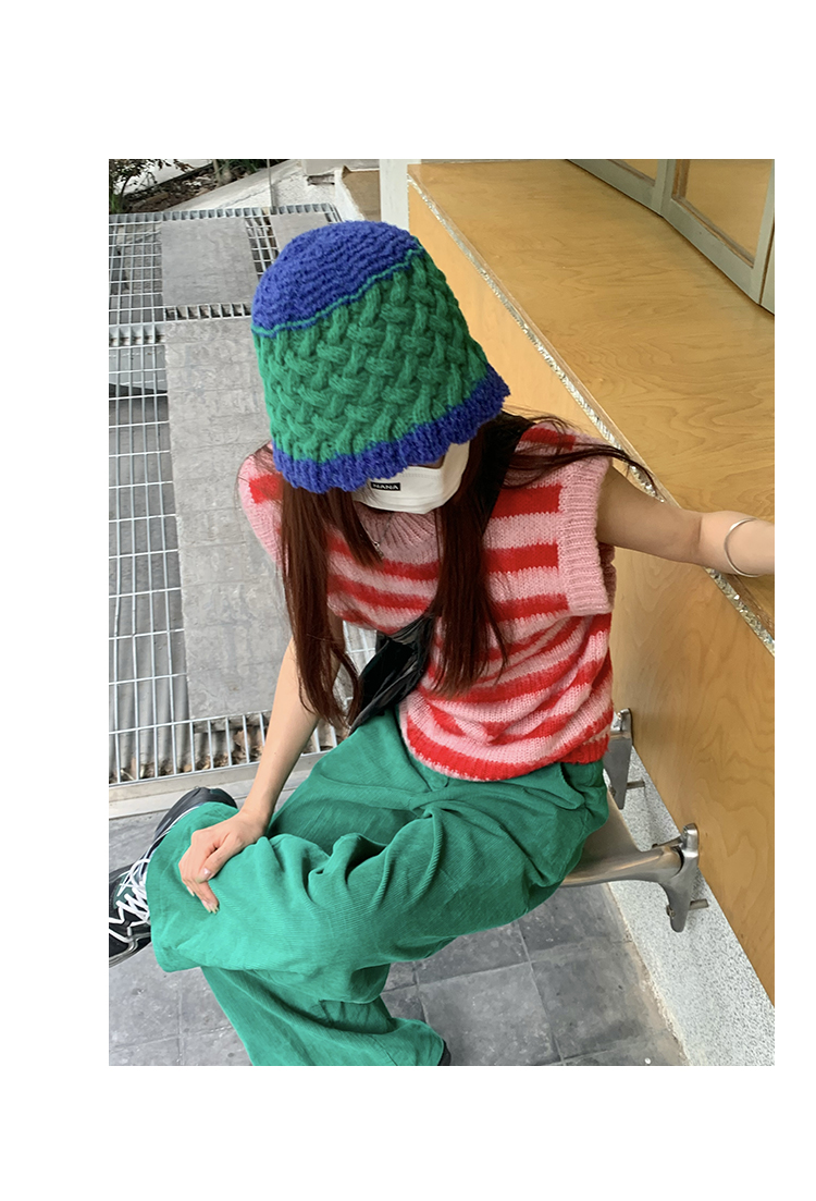 Women's Fashion Lingge Handmade Wide Eaves Bucket Hat display picture 8