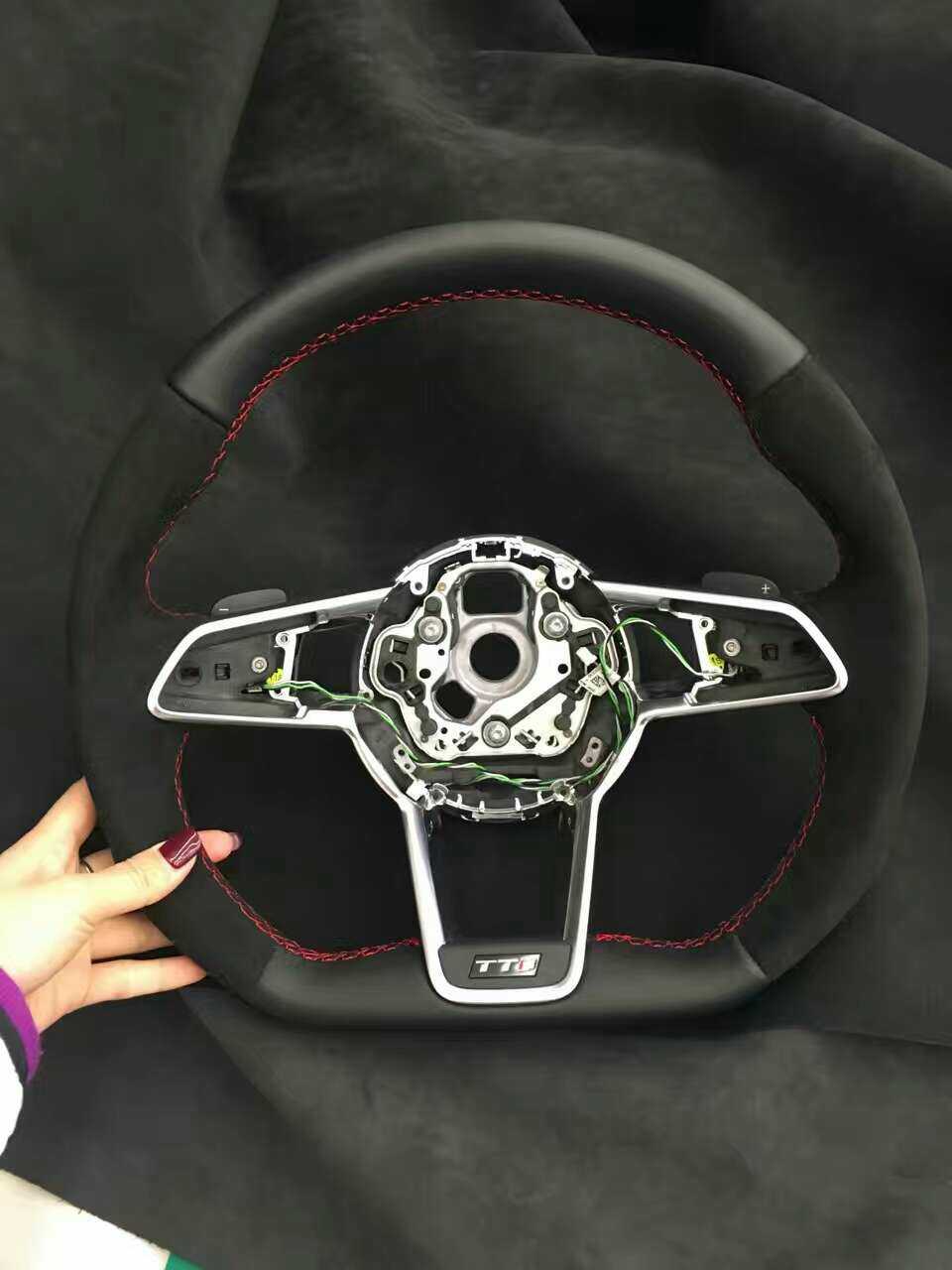 Ý Alcantara xe lông ngược da lộn tay may tay lái bao gồm cá nhân tùy chỉnh - Chỉ đạo trong trò chơi bánh xe vô lăng chơi game pc