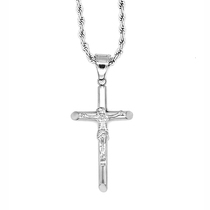 CROSS cross necklace pendant confession European and American gold-plated mens and womens European and American hip-hop accessories clavicle chain