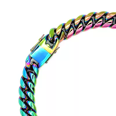 Aurora Cuban Choker Aurora illusion Cuban chain Choker color hip hop