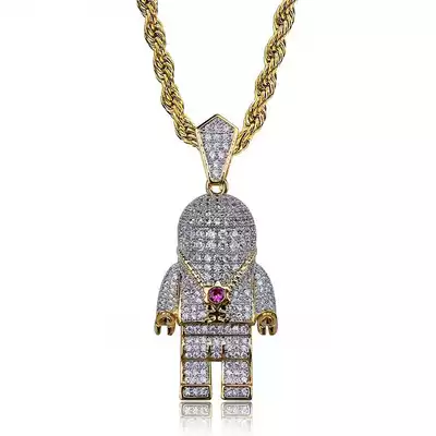 Astronaut Necklace ed Out spaceman spaceman pendant Street Street hip hop Necklace