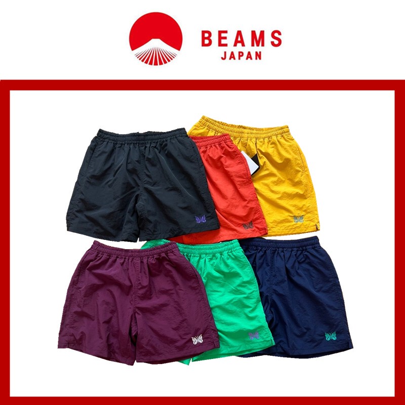 [in Stock] Beams X Needles Collaboration Nylon Quick-Dry Butterfly Shorts Loose Fit Sports Beach Shorts Trendy