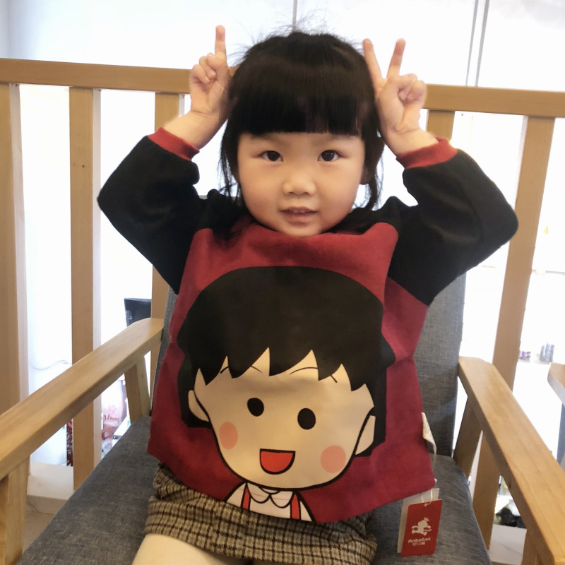 Children's autumn and winter corduroy baby eating bib pocket anti-dirty anti-dressing long-sleeved cotton boy girl blouse painting