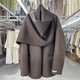 Brown yak velvet scarf shawl double-sided wool coat women's short 25 new loose high-end woolen coat