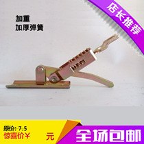 Truck compartment lock spring hand buckle fence clasp hook pickup truck electric three-wheeled box door handle adhesive hook