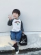 Cartoon 妈 2019 Phim hoạt hình mùa xuân nam Baby Raglan Tay áo dài tay áo thun trẻ em Cotton Top - Áo thun