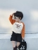 Cartoon 妈 2019 Phim hoạt hình mùa xuân nam Baby Raglan Tay áo dài tay áo thun trẻ em Cotton Top - Áo thun