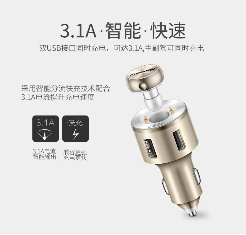 Newman xe Bluetooth điện thoại rảnh tay mp3 máy nghe nhạc tai nghe xe hơi Bluetooth nhận sạc điện thoại di động - Trình phát TV thông minh 	củ thu phát wifi