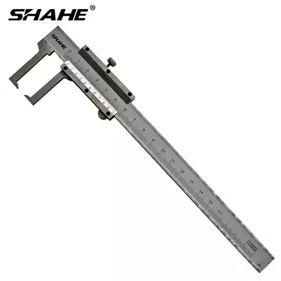 SHAHE three and Vernier external hook groove caliper 0-150 cutter head outer groove vernier caliper groove caliper